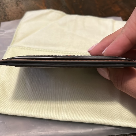 Burberry Unisex Multi-Color Leather Logo Print Credit Card Case - Picture 3 of 4